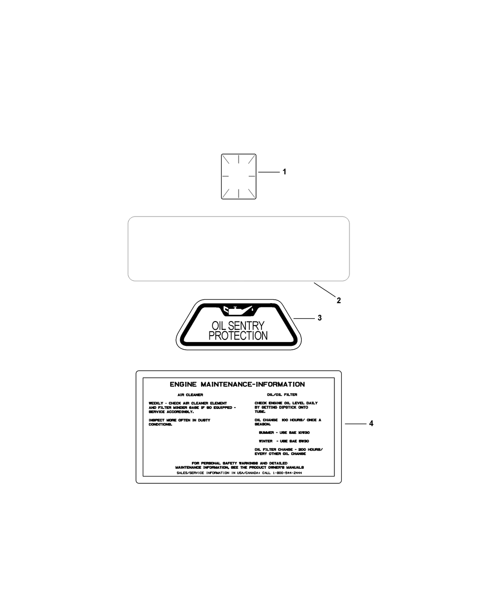 Kohler Cv740-3125 Decals Diagram and Parts List for M60-KH (53CH8CT6050-27HP)(2011) Cub Cadet Lawn Tractor